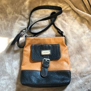 Nine West Black and Brown Crossbody Bag